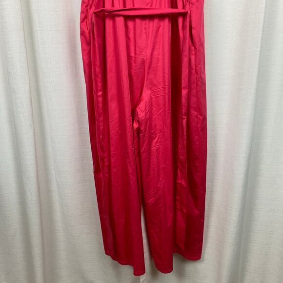 Lane Bryant Hot Pink Full Length Jumpsuit Sz.14W - Picture 10 of 13